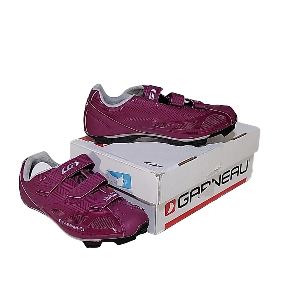 Louis Garneau Women's Purple Cycling Shoes - Secure Triple-Strap Fit